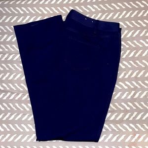 Crown & Ivy Straight Leg Knit Pants in navy